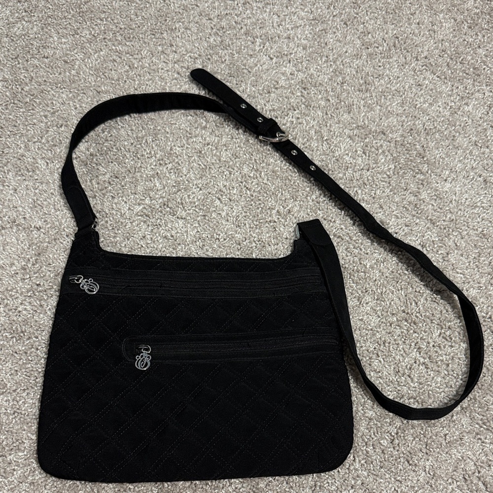 Vera Bradley black quilted crossbody